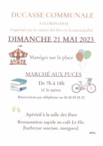 DUCASSE COMMUNALE : DIMANCHE 21 MAI 2023